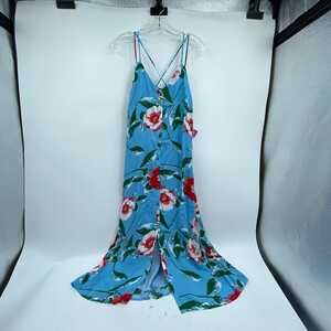 Gibson Floral Maxi Dress | Rayon Blue/Pink, Women’s S